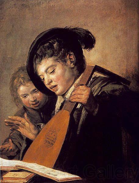 Frans Hals Two Boys Singing WGA Norge oil painting art